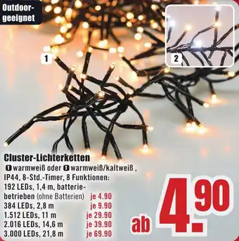 B1 Discount Baumarkt Cluster-Lichterketten Angebot