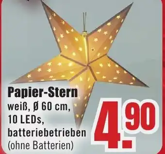 B1 Discount Baumarkt Papier-Stern Angebot