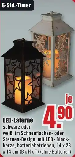 B1 Discount Baumarkt LED-Laterne Angebot