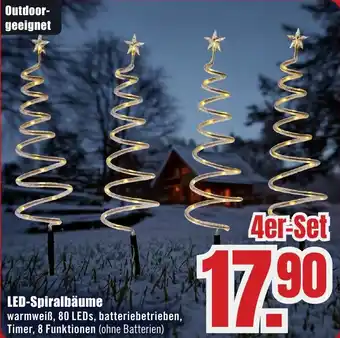 B1 Discount Baumarkt LED-Spiralbäume Angebot