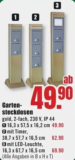 B1 Discount Baumarkt Gartensteckdosen Angebot
