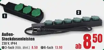 B1 Discount Baumarkt Außen Steckdosenleisten Angebot