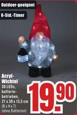 B1 Discount Baumarkt Acryl Wichtel Angebot