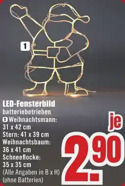 B1 Discount Baumarkt LED-Fensterbild Angebot