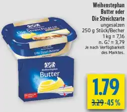 diska Weihenstephan Butter oder Die Streichzarte Angebot