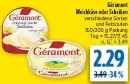diska Géramont Weichkäse oder Scheiben Angebot