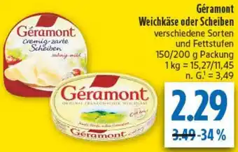 diska Géramont Weichkäse oder Scheiben Angebot