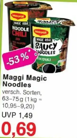 Jawoll Maggi Magic Noodles Angebot