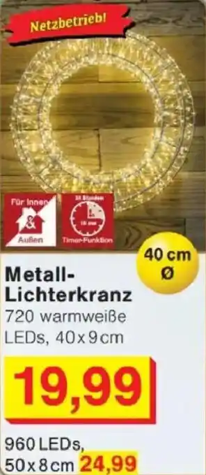 Jawoll Metall- Lichterkranz Angebot