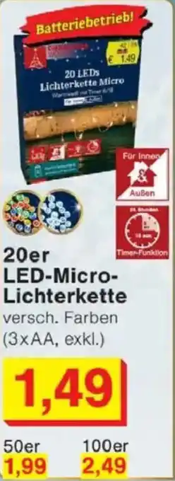 Jawoll 20er LED-Micro- Lichterkette Angebot