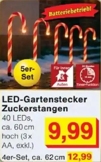 Jawoll LED-Gartenstecker Zuckerstangen Angebot