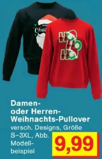 Jawoll Damen- oder Herren- Weihnachts-Pullover Angebot