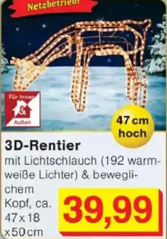 Jawoll 3D-Rentier Angebot