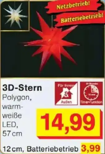 Jawoll 3D-Stern Angebot