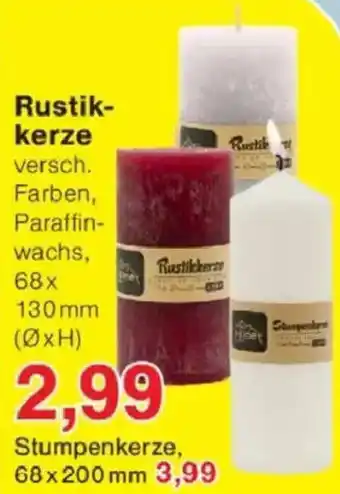 Jawoll Rustikkerze Angebot
