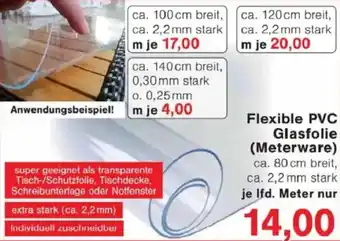 Jawoll Flexible PVC Glasfolie (Meterware) Angebot