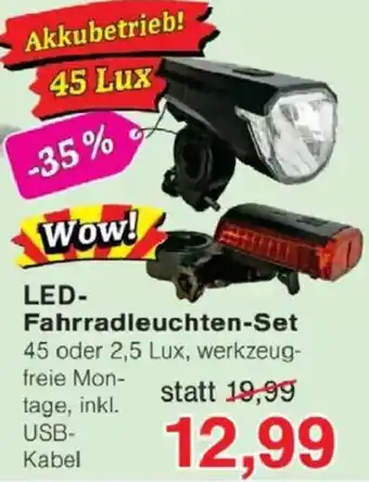 Jawoll LED- Fahrradleuchten-Set Angebot