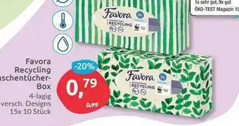 Budni Favora Recycling Taschentücher Box Angebot