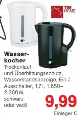 Jawoll TIM HOME Wasserkocher Angebot