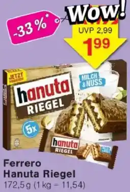 Jawoll Ferrero Hanuta Riegel Angebot