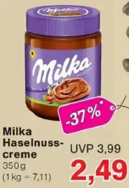 Jawoll Milka Haselnusscreme Angebot