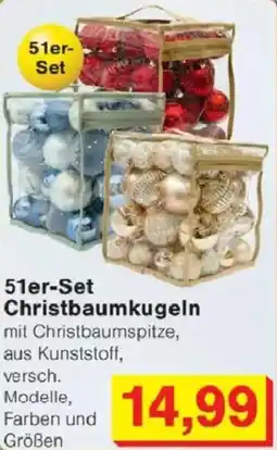 Jawoll 51er-Set Christbaumkugeln Angebot