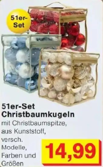 Jawoll 51er-Set Christbaumkugeln Angebot