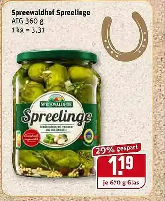 REWE Spreewaldhof Spreelinge Angebot