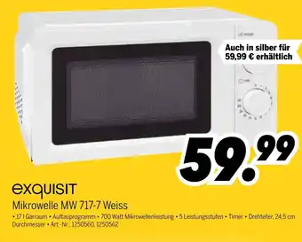 MEDIMAX Exquisit Mikrowelle | MW 717-7 Weiss Angebot