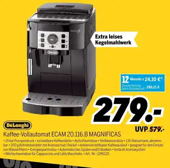 MEDIMAX DeLonghi Kaffeevollautomat Magnificas | ECAM 20.116.B Angebot