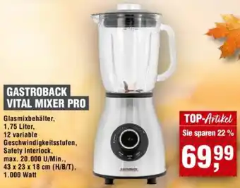 Handelshof Gastroback vital mixer pro Angebot