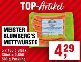 Handelshof Meister blumberg's mettwürste Angebot