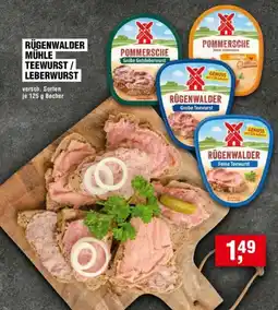 Handelshof Rügenwalder mühle teewurst/ leberwurst Angebot