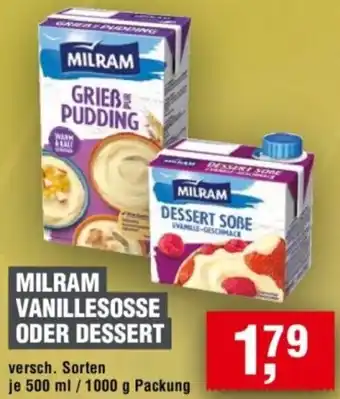 Handelshof Milram vanillesosse oder dessert Angebot