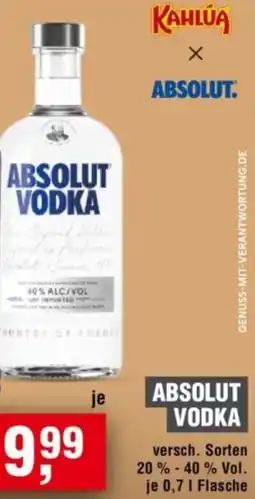 Handelshof Absolut vodka Angebot