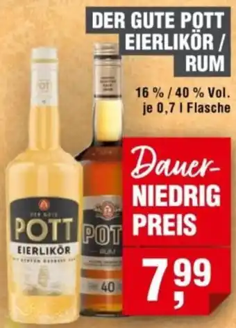 Handelshof Der gute pott eierlikör/ rum Angebot