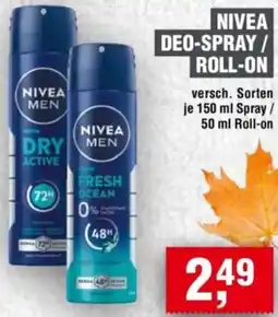 Handelshof Nivea deo-spray / roll-on Angebot