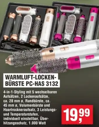 Handelshof WARMLUFT-LOCKEN- BÜRSTE PC-HAS 3132 Angebot