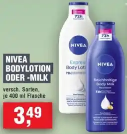 Handelshof Nivea bodylotion oder milk Angebot