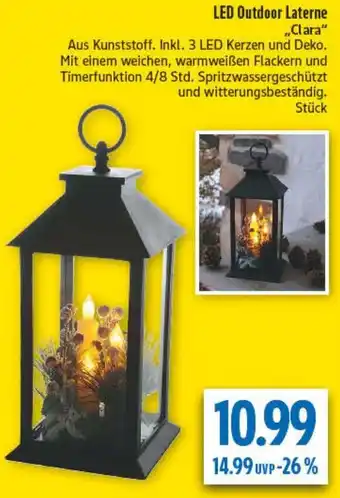 diska LED Outdoor Laterne ,,Clara" Angebot