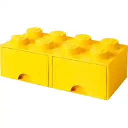 Netto Marken-Discount Room Copenhagen Aufbewahrungsbox LEGO Brick Drawer 8 gelb Angebot