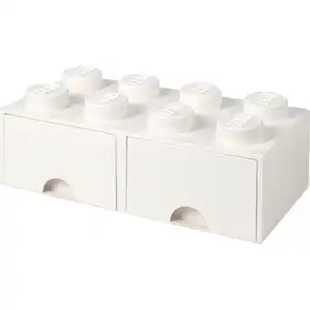 Netto Marken-Discount Room Copenhagen Aufbewahrungsbox LEGO Brick Drawer 8 weiß Angebot