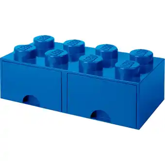Netto Marken-Discount Room Copenhagen Aufbewahrungsbox LEGO Brick Drawer 8 blau Angebot