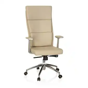 Netto Marken-Discount hjh OFFICE Luxus Chefsessel MONZA 20 Leder mit Armlehnen Angebot