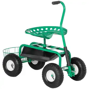 Netto Marken-Discount Outsunny Gartenwagen Metall, Gummi Angebot
