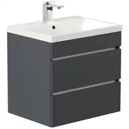 Netto Marken-Discount Badmöbel Fellini 60 SoftClose eiche gold mit drei grifflosen Schubladen Angebot