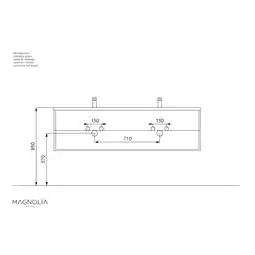 Netto Marken-Discount Badmöbel Geant 160 weiss hochglanz Angebot