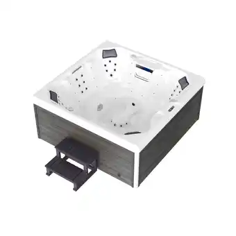 Netto Marken-Discount TroniTechnik Outdoor Whirlpool Spa TORCELLO 210cm x 210cm mit Heizung, Hydromassage, Farblicht Angebot