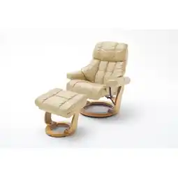 Netto Marken-Discount iNNoSeat by MCA + CALGARY XXL Relaxer 180 mit Hocker - versch. Ausführungen - creme natur Angebot