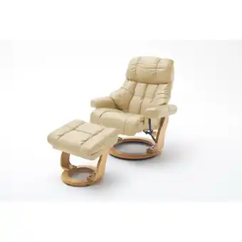 Netto Marken-Discount iNNoSeat by MCA + CALGARY XXL Relaxer 180 mit Hocker - versch. Ausführungen - creme natur Angebot
